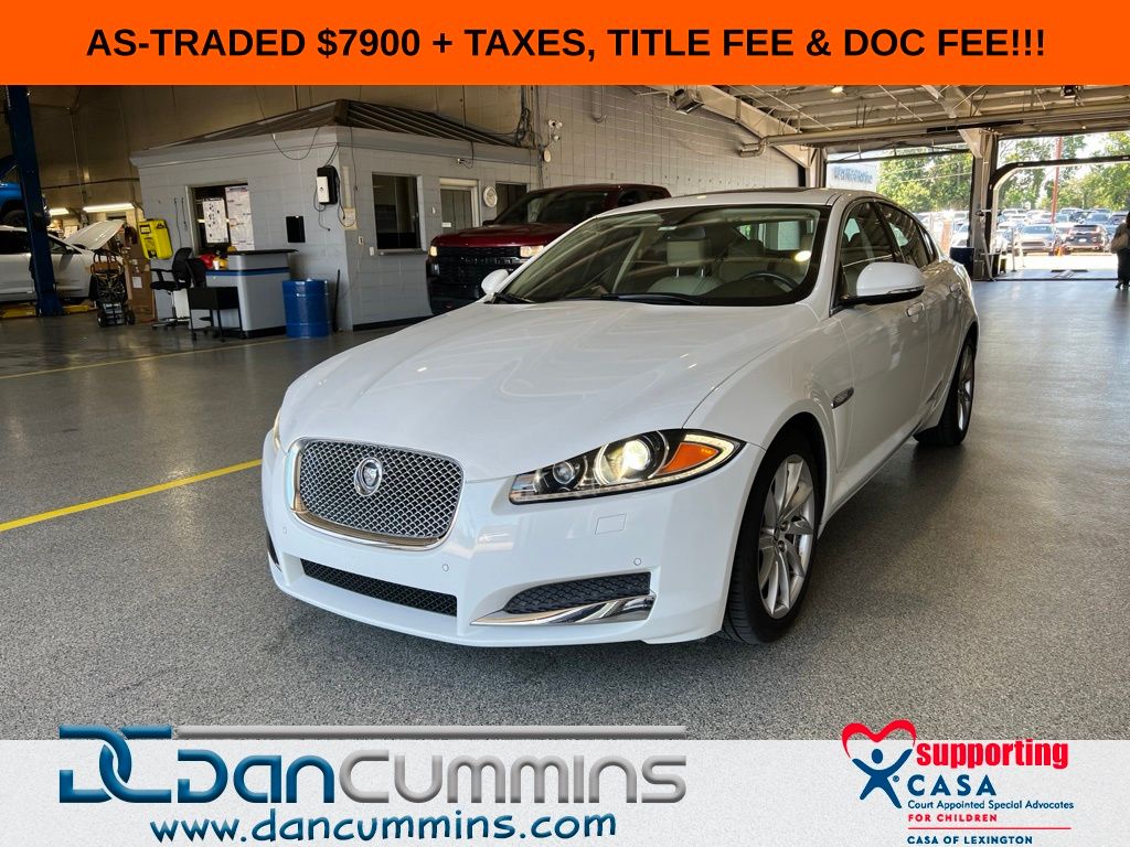 White 2012 Jaguar XF Sedan Rear-Wheel Drive 6-Speed Automatic