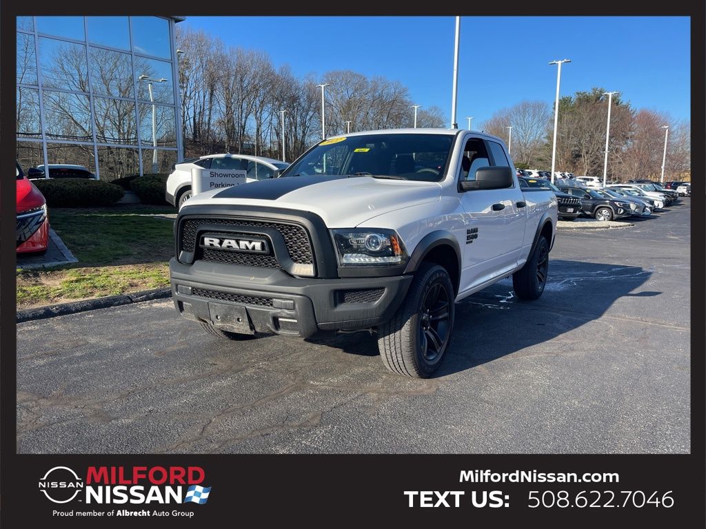 Bright White Clearcoat 2022 RAM 1500 Classic Warlock Quad Cab 4WD Pickup Truck Four-Wheel Drive 8-Speed Automatic