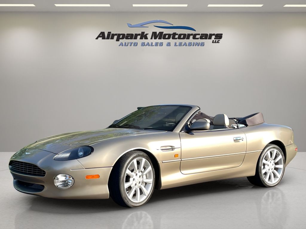Desert Silver 2003 Aston Martin DB7 Vantage Volante Convertible RWD Convertible Rear-Wheel Drive 5-Speed Automatic