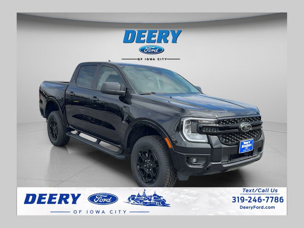 Shadow Black 2025 Ford Ranger Pickup Truck Four-Wheel Drive Automatic