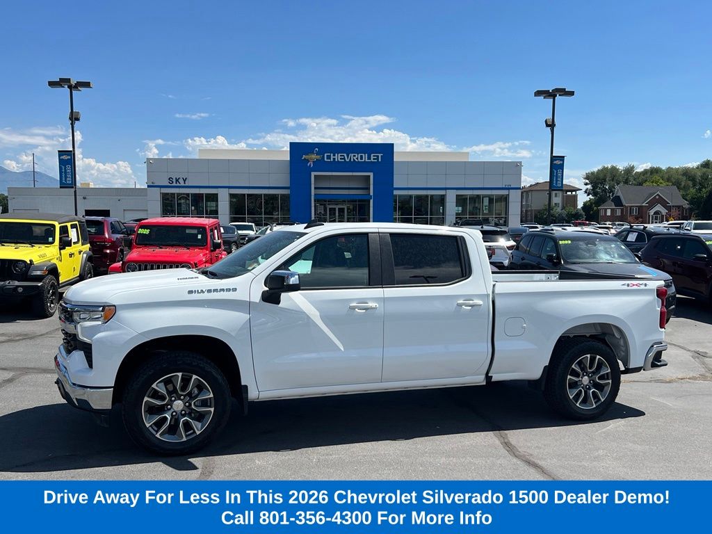 Summit White 2026 Chevrolet Silverado 1500 Pickup Truck Four-Wheel Drive 8-Speed Automatic