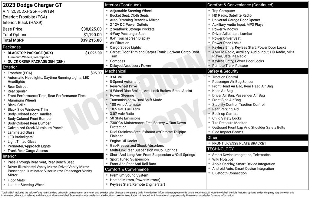 Used Car 2023 Dodge Charger  Gt For Sale Under $30,000 In Austin, Texas