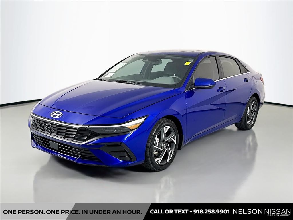 Intense Blue 2024 Hyundai Elantra SEL FWD Sedan Front-Wheel Drive Continuously Variable Transmission