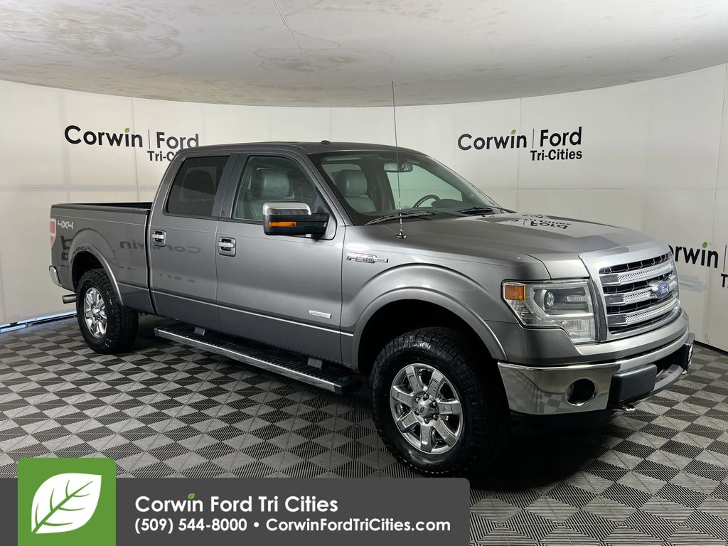 Sterling Gray Metallic 2013 Ford F-150 Lariat SuperCrew 4WD Pickup Truck Four-Wheel Drive 6-Speed Automatic