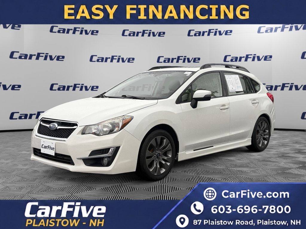 Crystal White Pearl 2016 Subaru Impreza Hatchback All-Wheel Drive Continuously Variable Transmission