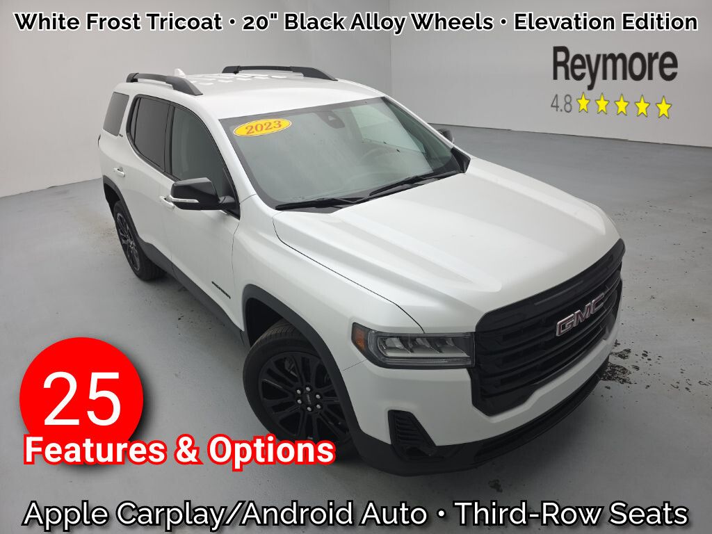 White Frost Tricoat 2023 GMC Acadia SLT AWD SUV / Crossover Four-Wheel Drive 9-Speed Automatic