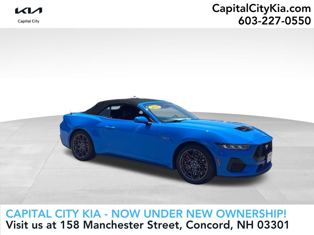 Blue 2024 Ford Mustang Convertible Rear-Wheel Drive Automatic