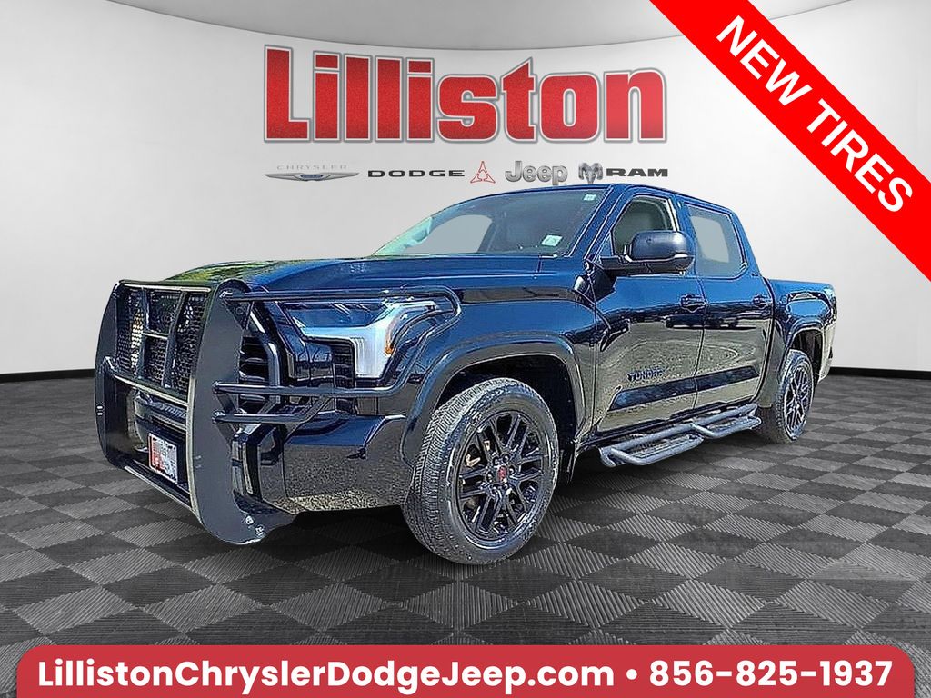 Midnight Black Metallic 2023 Toyota Tundra Pickup Truck Four-Wheel Drive Automatic