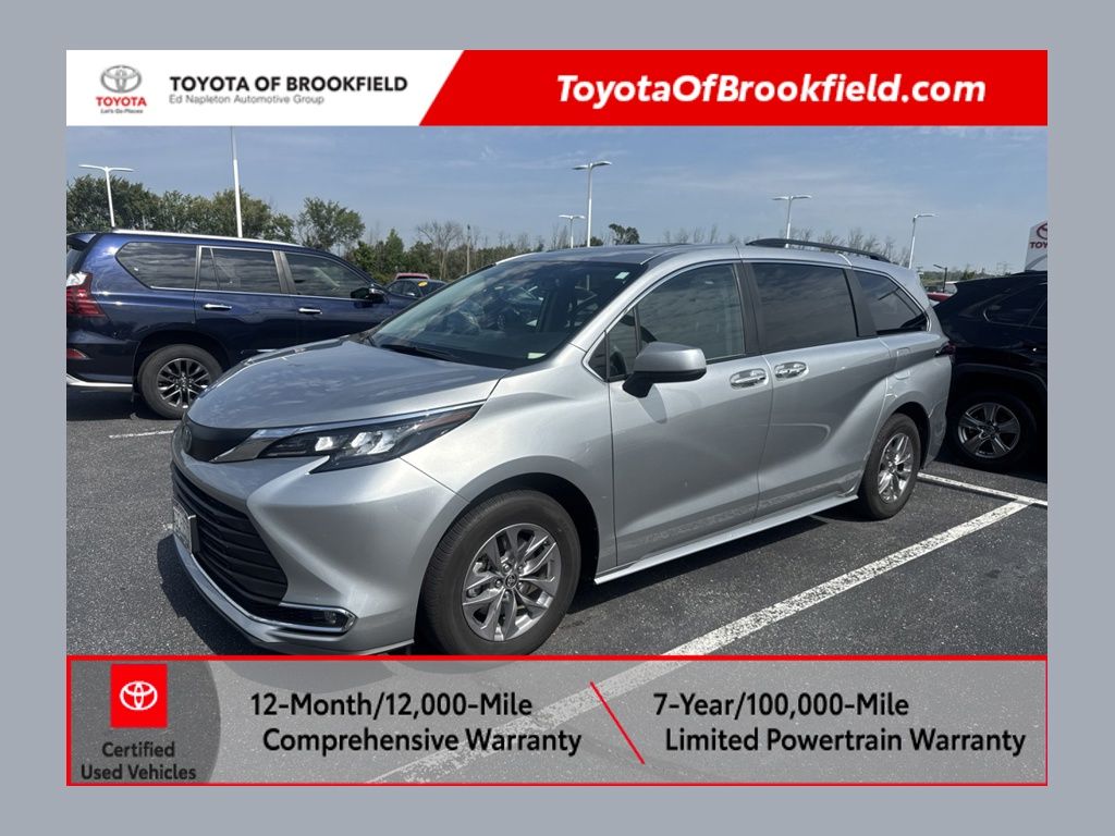 Celestial Silver Metallic 2024 Toyota Sienna Minivan All-Wheel Drive Continuously Variable Transmission