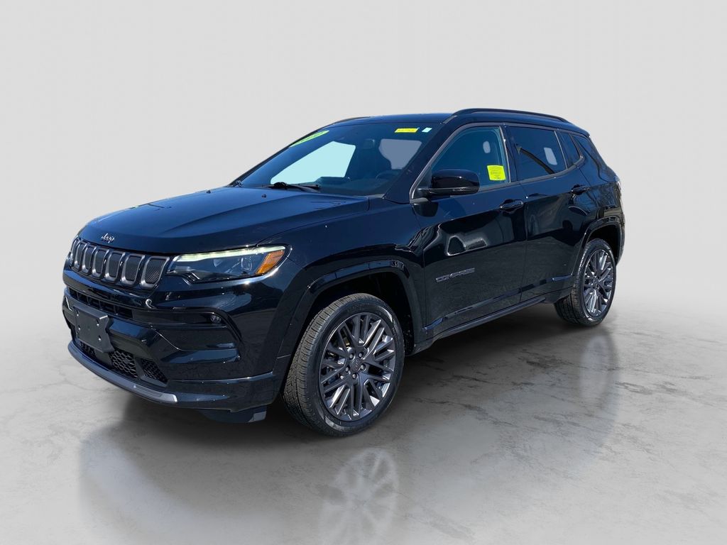 Diamond Black Crystal Pearlcoat 2022 Jeep Compass High Altitude 4WD SUV / Crossover Four-Wheel Drive 9-Speed Automatic