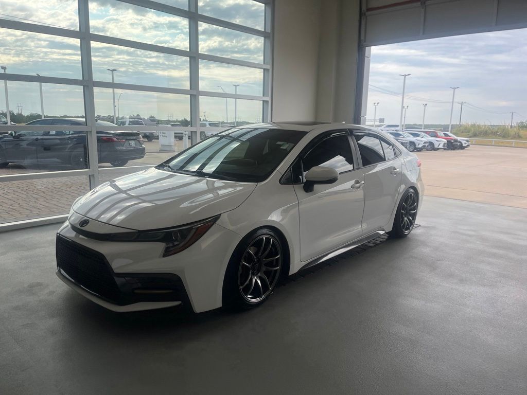 Super White 2020 Toyota Corolla Sedan Front-Wheel Drive 6-Speed Manual
