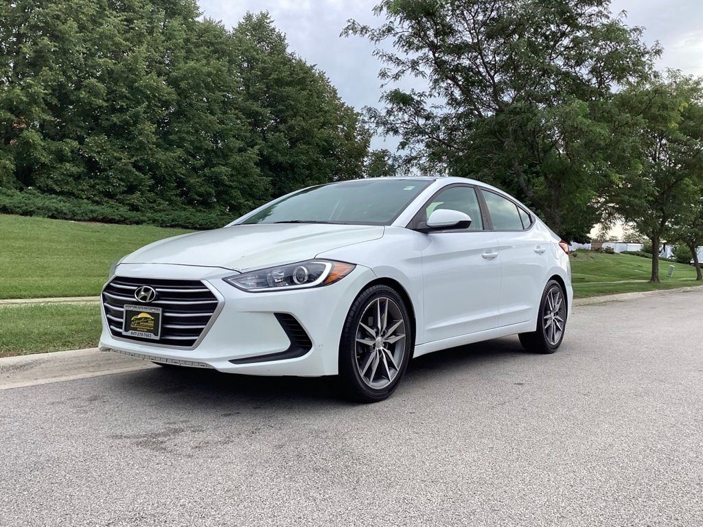 Quartz White Pearl 2018 Hyundai Elantra Sedan Front-Wheel Drive 6-Speed Automatic