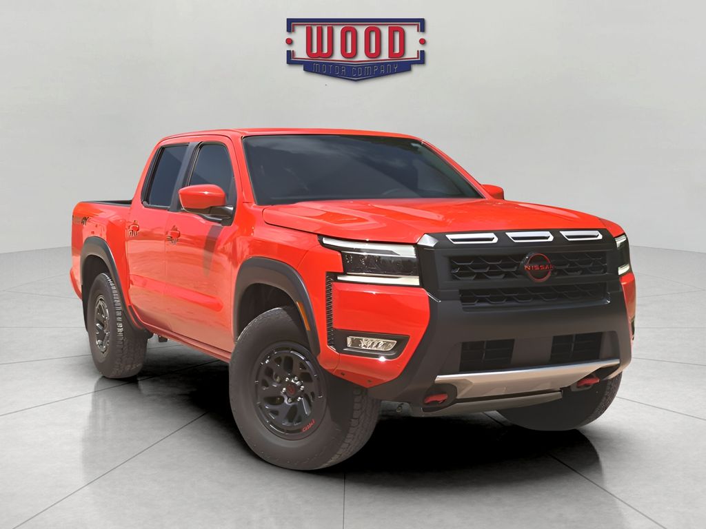 Afterburn Orange 2025 Nissan Frontier Pickup Truck Four-Wheel Drive 9-Speed Automatic Overdrive