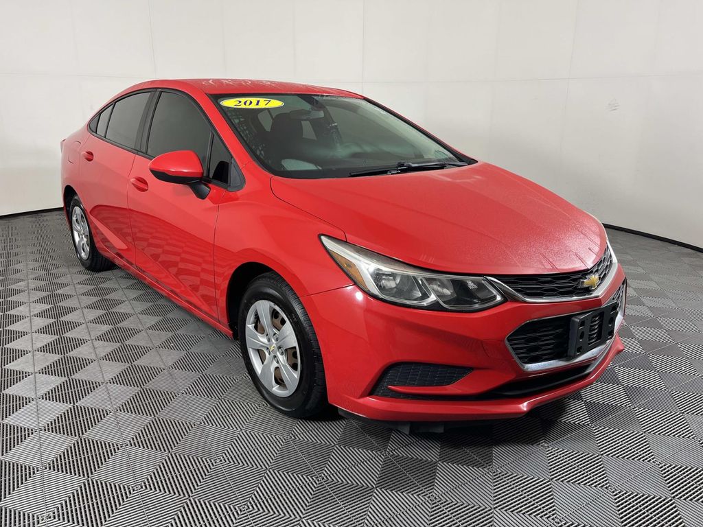 Red 2017 Chevrolet Cruze Sedan Front-Wheel Drive 6-Speed Automatic