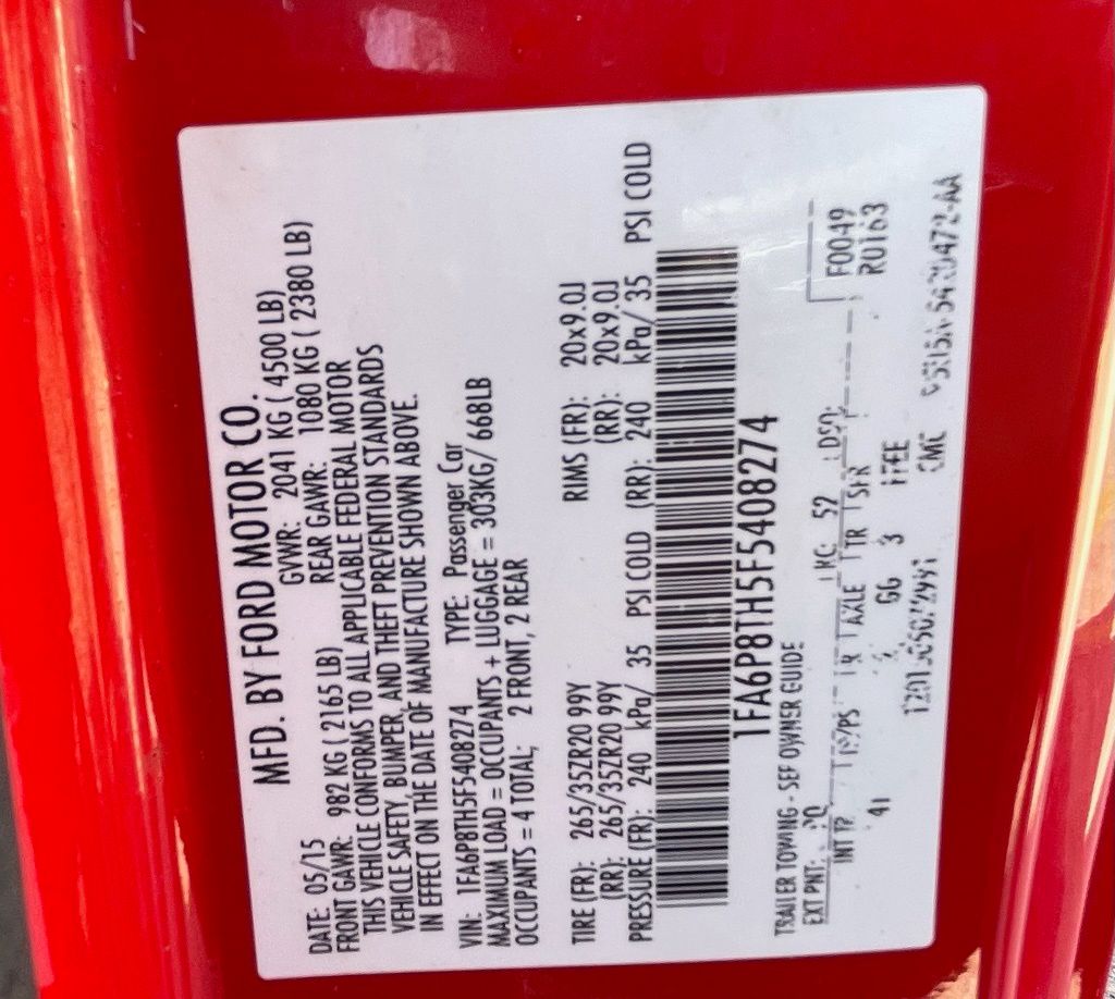 2015 Ford Mustang EcoBoost Premium Red at Autostrade