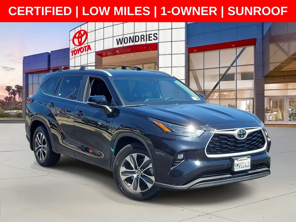 Midnight Black Metallic 2024 Toyota Highlander SUV / Crossover Front-Wheel Drive 8-Speed Automatic