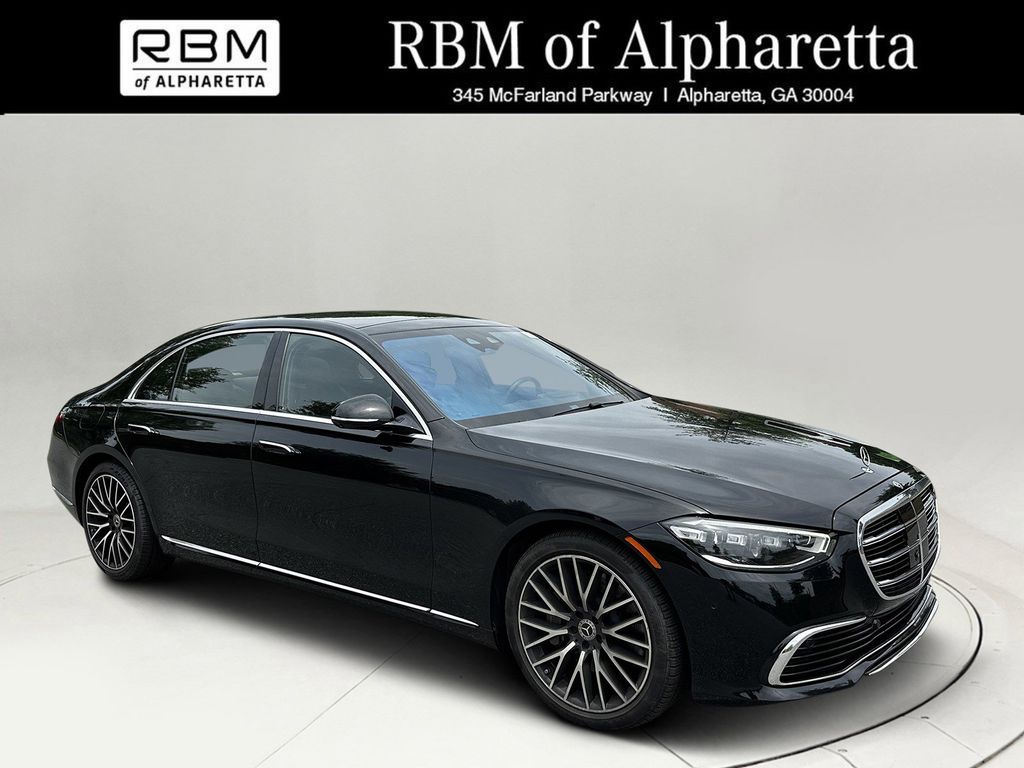Black 2025 Mercedes-Benz S-Class S 580 4MATIC Sedan All-Wheel Drive 9-Speed Automatic