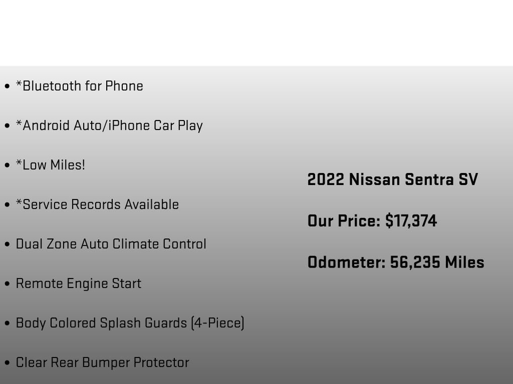 2022 Nissan Sentra SV Red at South Hills Kia