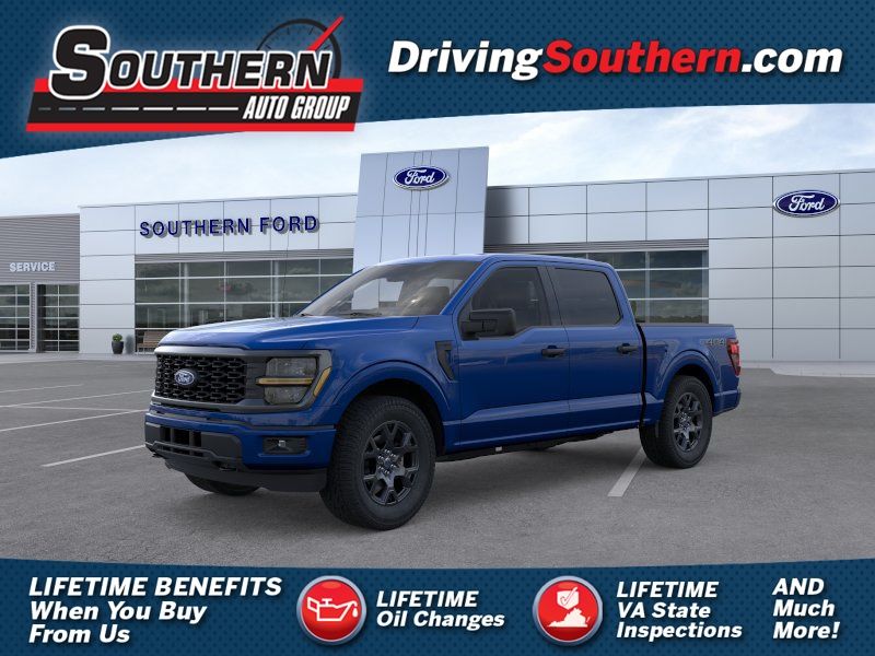 Blue 2026 Ford F-150 Pickup Truck Four-Wheel Drive Automatic