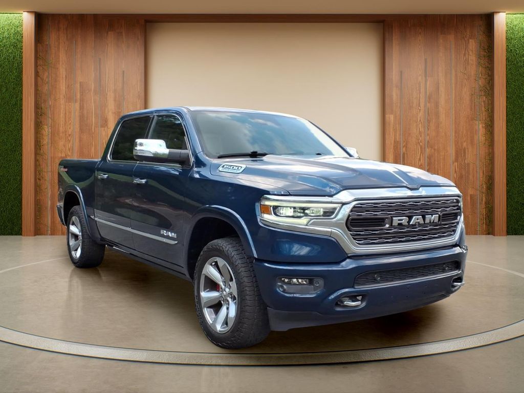 Patriot Blue Pearlcoat 2021 RAM 1500 Pickup Truck Four-Wheel Drive 8-Speed Automatic