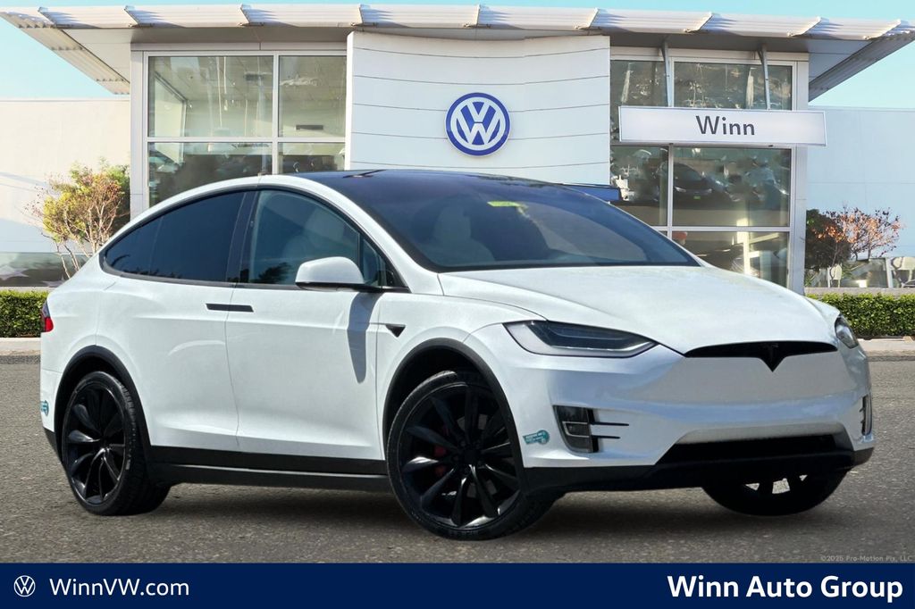 White 2020 Tesla Model X SUV / Crossover All-Wheel Drive 1-Speed Automatic