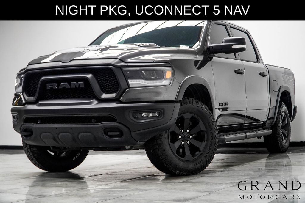 Gray (Granite Crystal Metallic Clearcoat) 2022 RAM 1500 Pickup Truck Four-Wheel Drive 8-Speed Automatic
