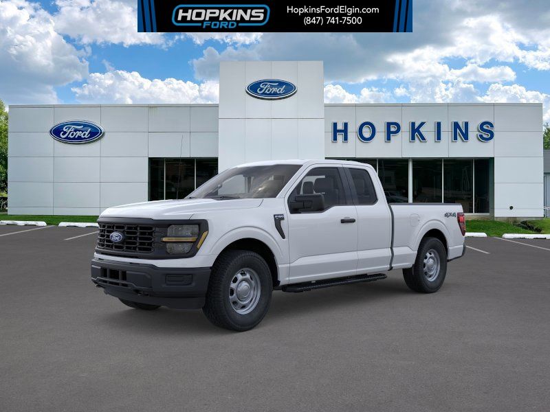 Oxford White 2025 Ford F-150 XL SuperCab 4WD Pickup Truck Four-Wheel Drive Automatic