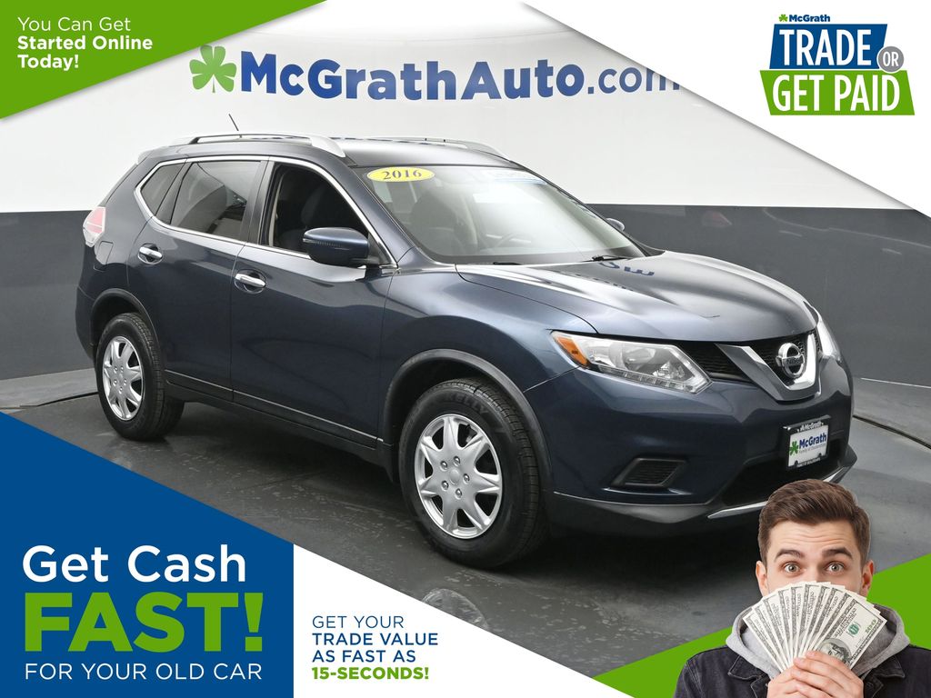 Arctic Blue Metallic 2016 Nissan Rogue SUV / Crossover Front-Wheel Drive Continuously Variable Transmission