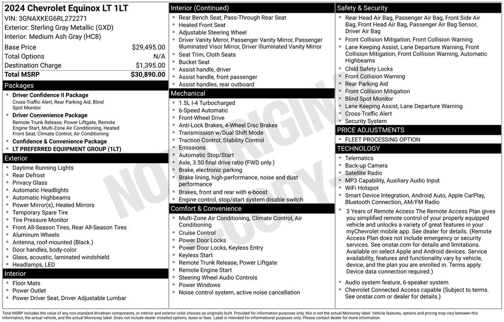 used 2024 Chevrolet Equinox car, priced at $21,000
