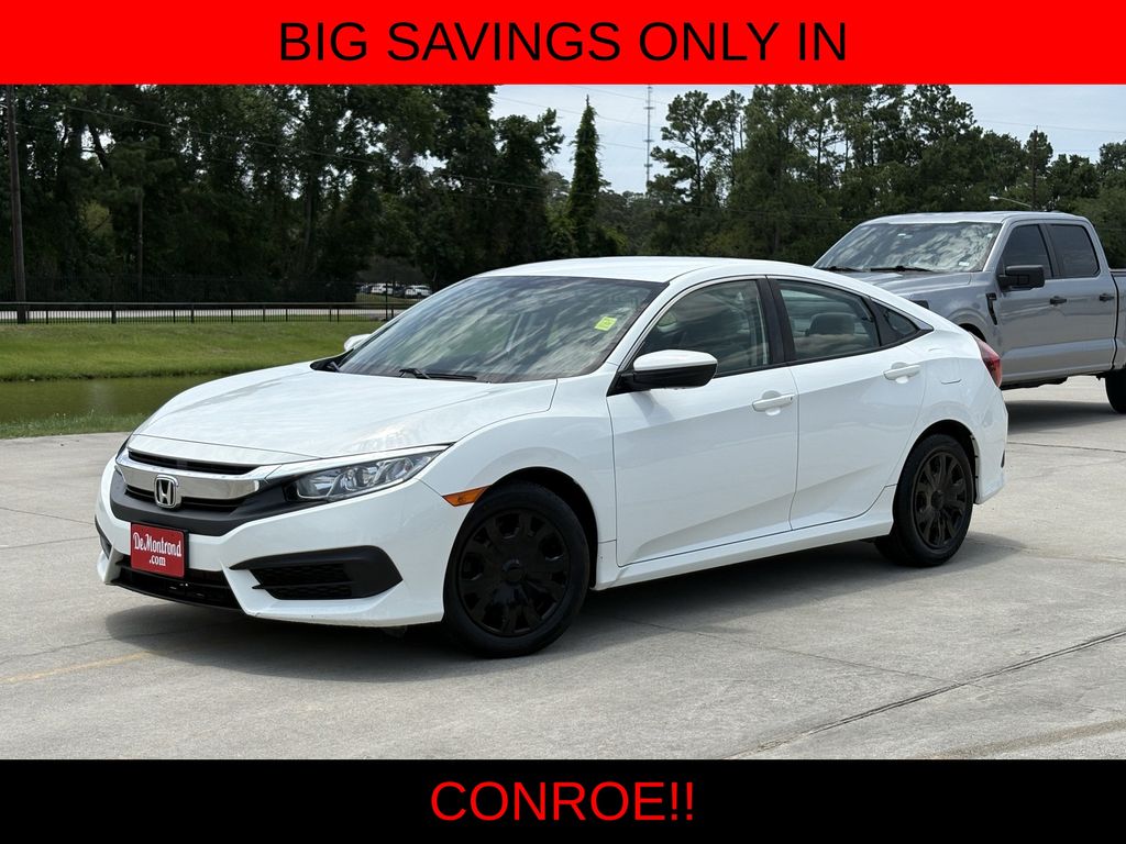 2016 Honda Civic LX White at North Houston Mitsubishi