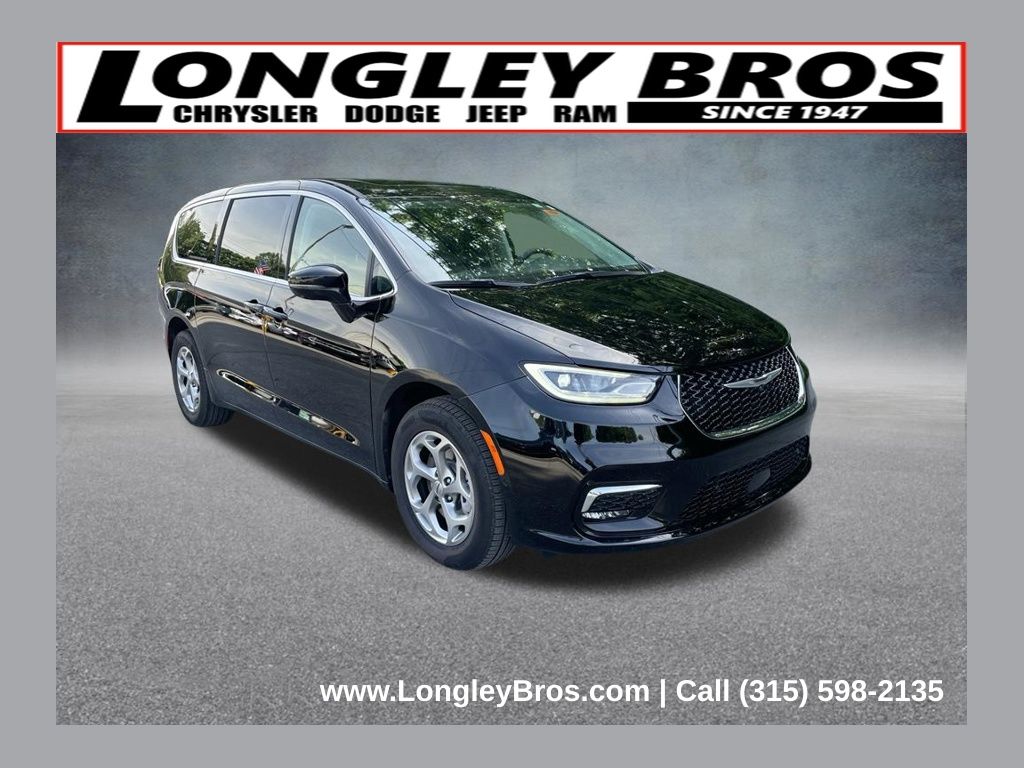 Diamond Black Crystal Pearlcoat 2024 Chrysler Pacifica Minivan All-Wheel Drive 9-Speed Automatic