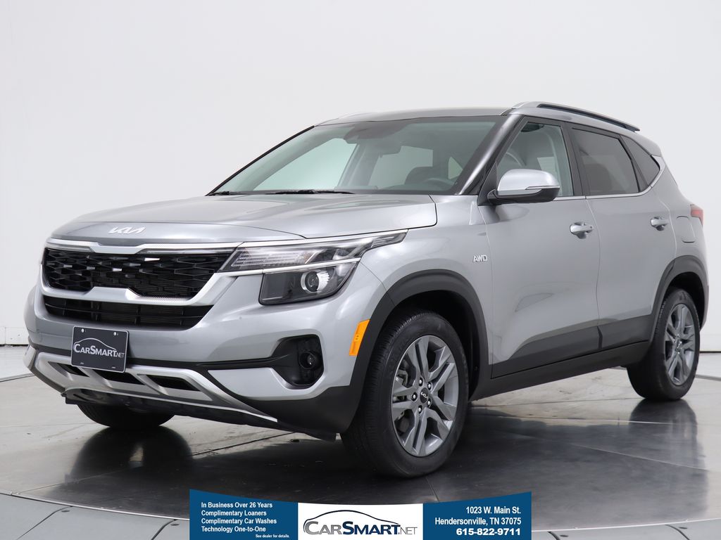 Steel Gray 2023 Kia Seltos SUV / Crossover All-Wheel Drive Continuously Variable Transmission