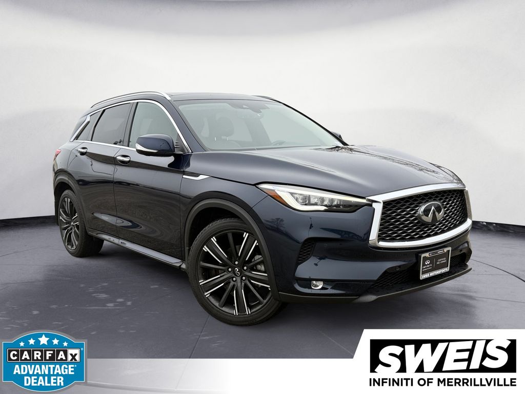 Hermosa Blue 2023 INFINITI QX50 Sensory AWD SUV / Crossover All-Wheel Drive Continuously Variable Transmission