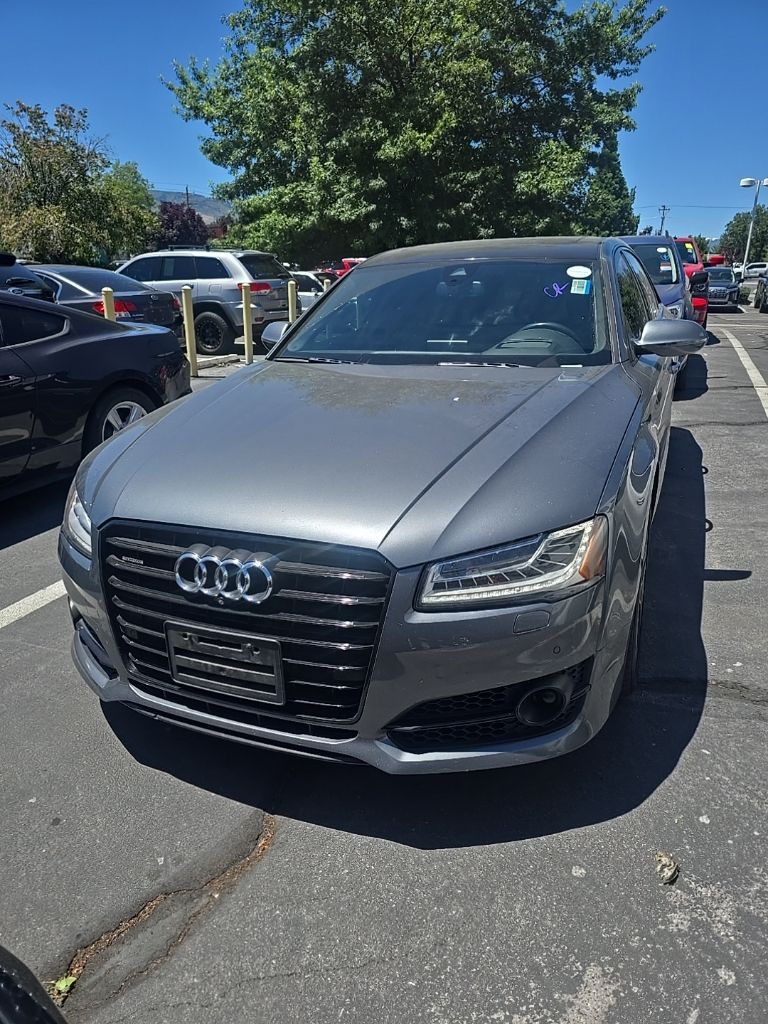 Monsoon Gray Metallic 2017 Audi A8 Sedan All-Wheel Drive 8-Speed Automatic