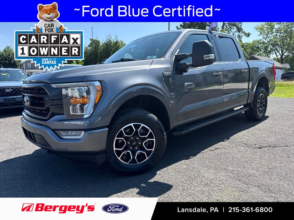 Gray Metallic 2023 Ford F-150 Pickup Truck Four-Wheel Drive 10-Speed Automatic