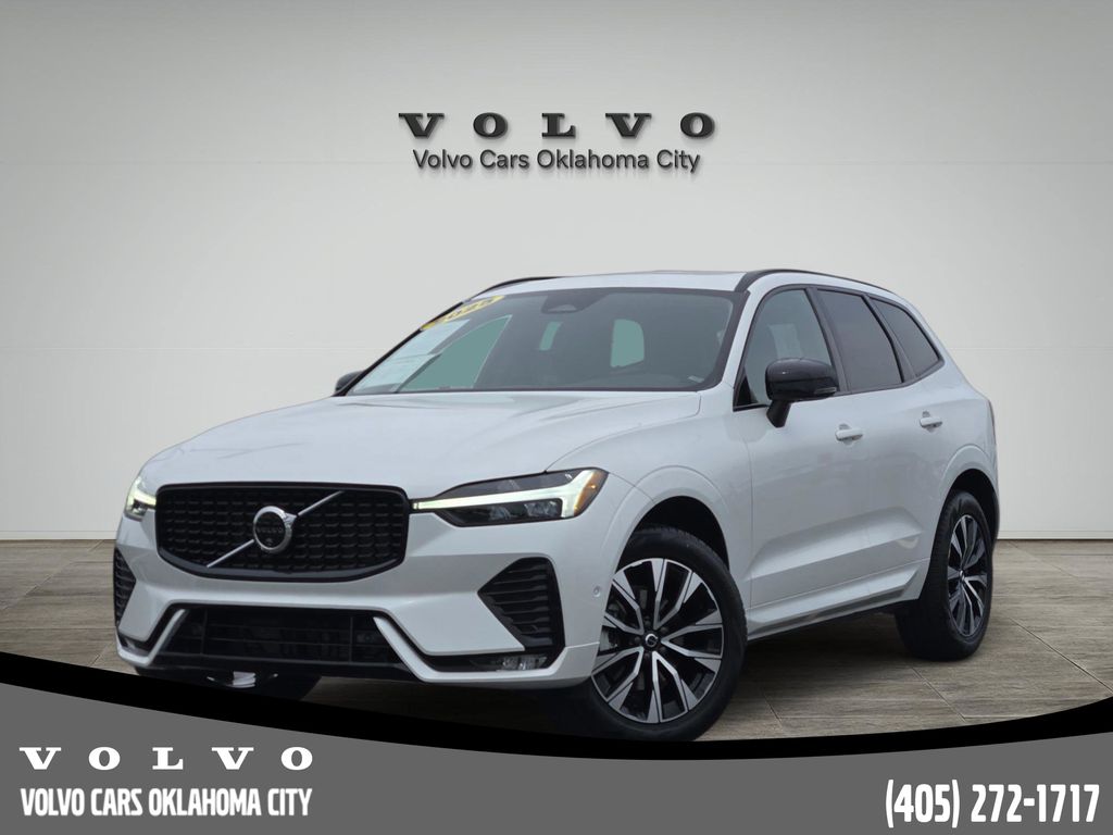 Crystal White Metallic 2025 Volvo XC60 B5 Plus Dark Theme AWD SUV / Crossover All-Wheel Drive Automatic
