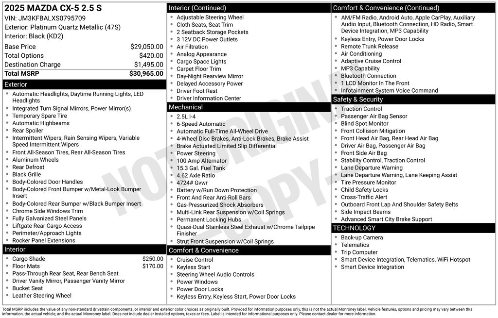 2025 Mazda CX-5 S's photo