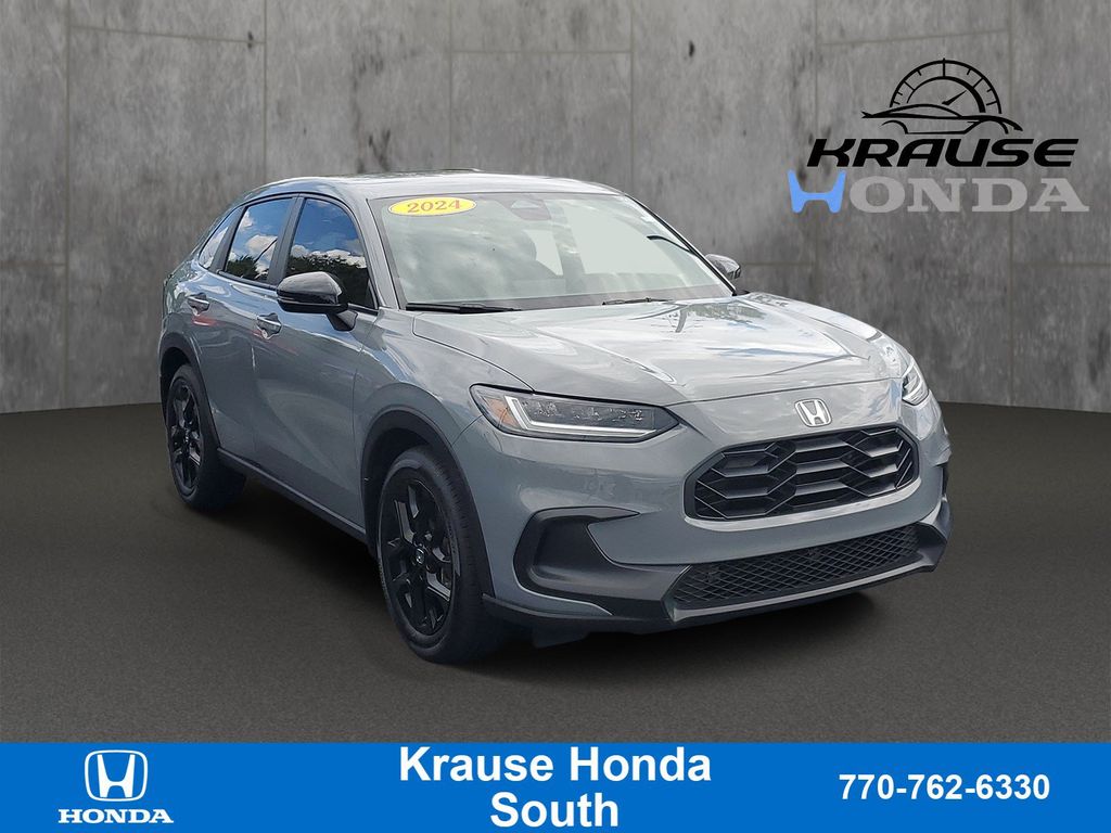 Urban Gray Pearl 2024 Honda HR-V SUV / Crossover All-Wheel Drive Continuously Variable Transmission