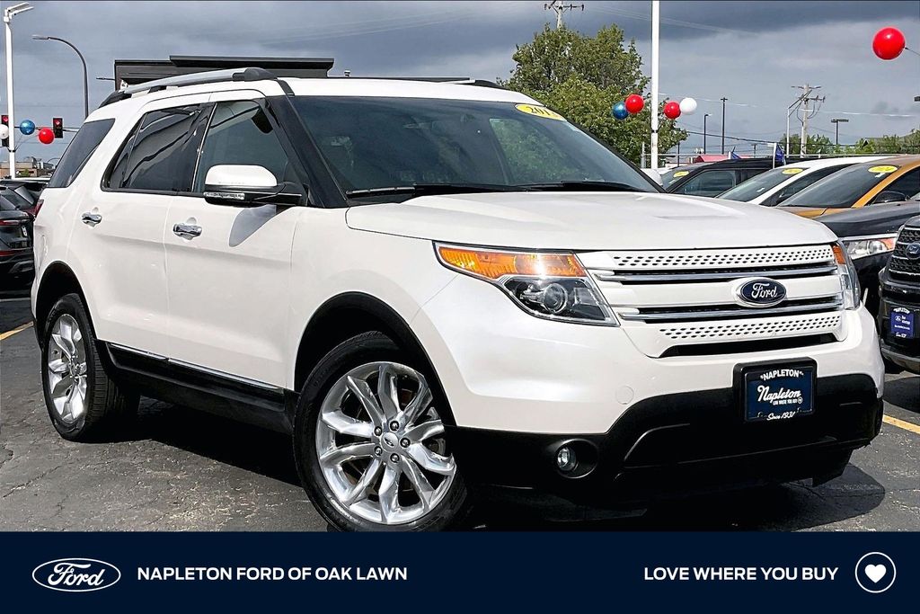 White Platinum Clearcoat Metallic 2013 Ford Explorer Limited 4WD SUV / Crossover All-Wheel Drive 6-Speed Automatic