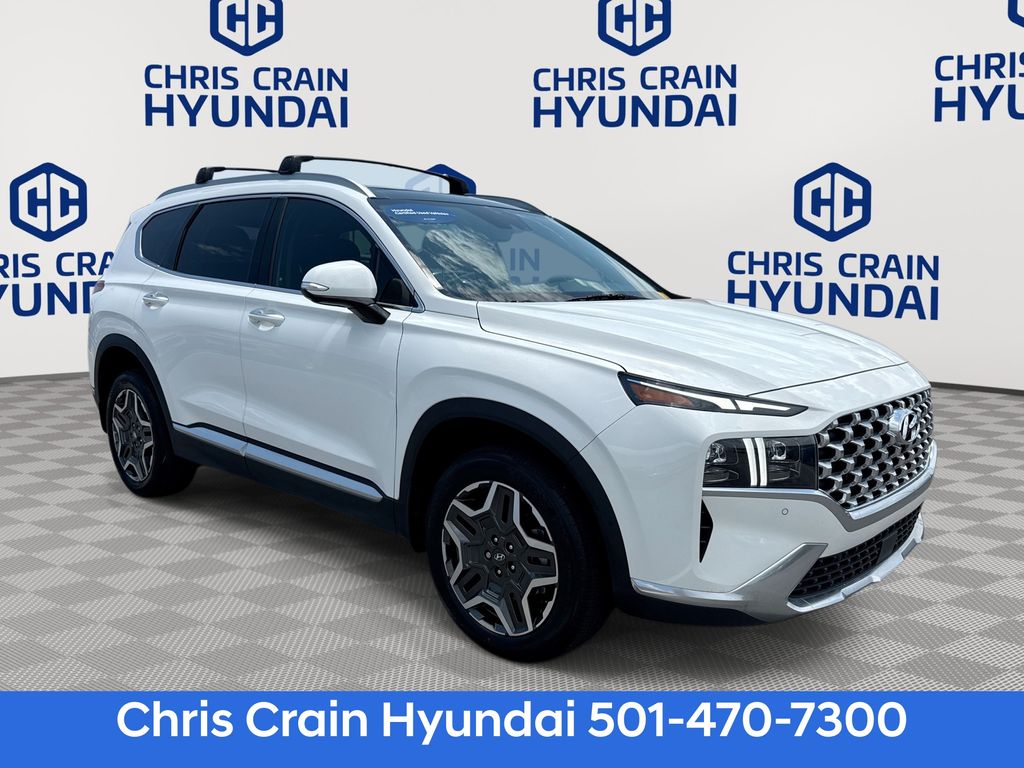 White Pearl 2023 Hyundai Santa Fe SUV / Crossover All-Wheel Drive Automatic