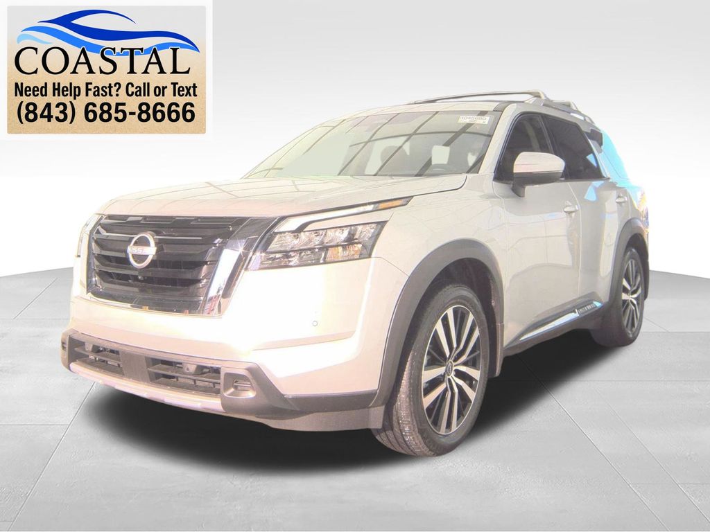 2025 Nissan Pathfinder Platinum Silver at Lugoff Nissan