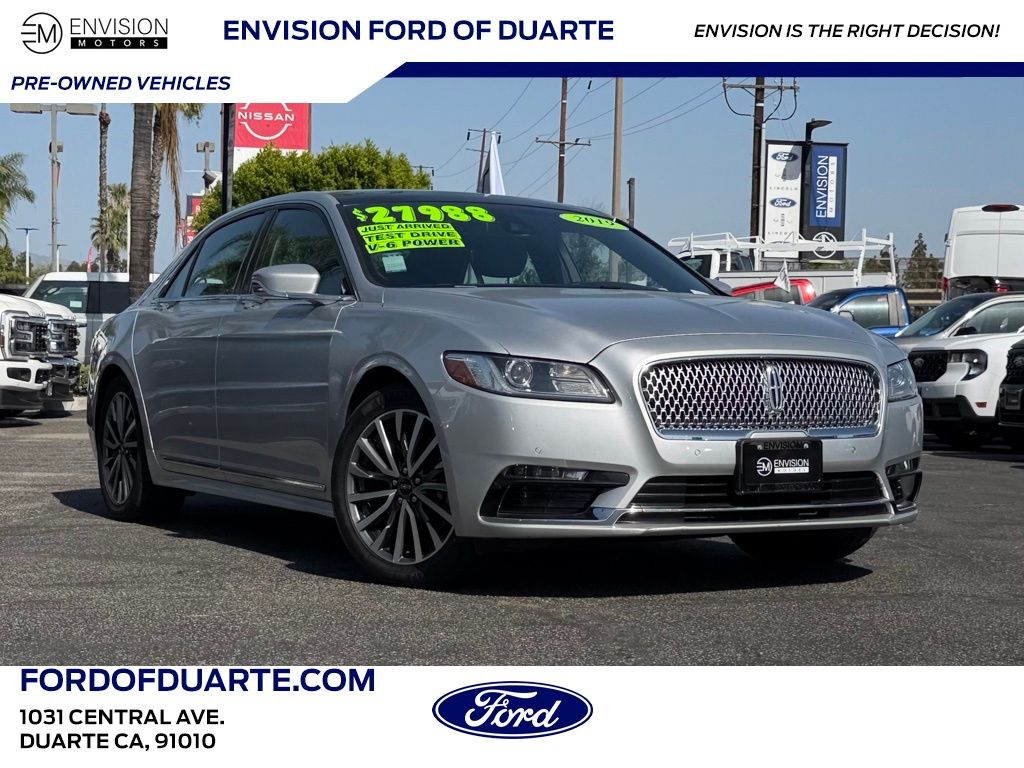 Ingot Silver 2019 Lincoln Continental Select FWD Sedan Front-Wheel Drive 6-Speed Automatic