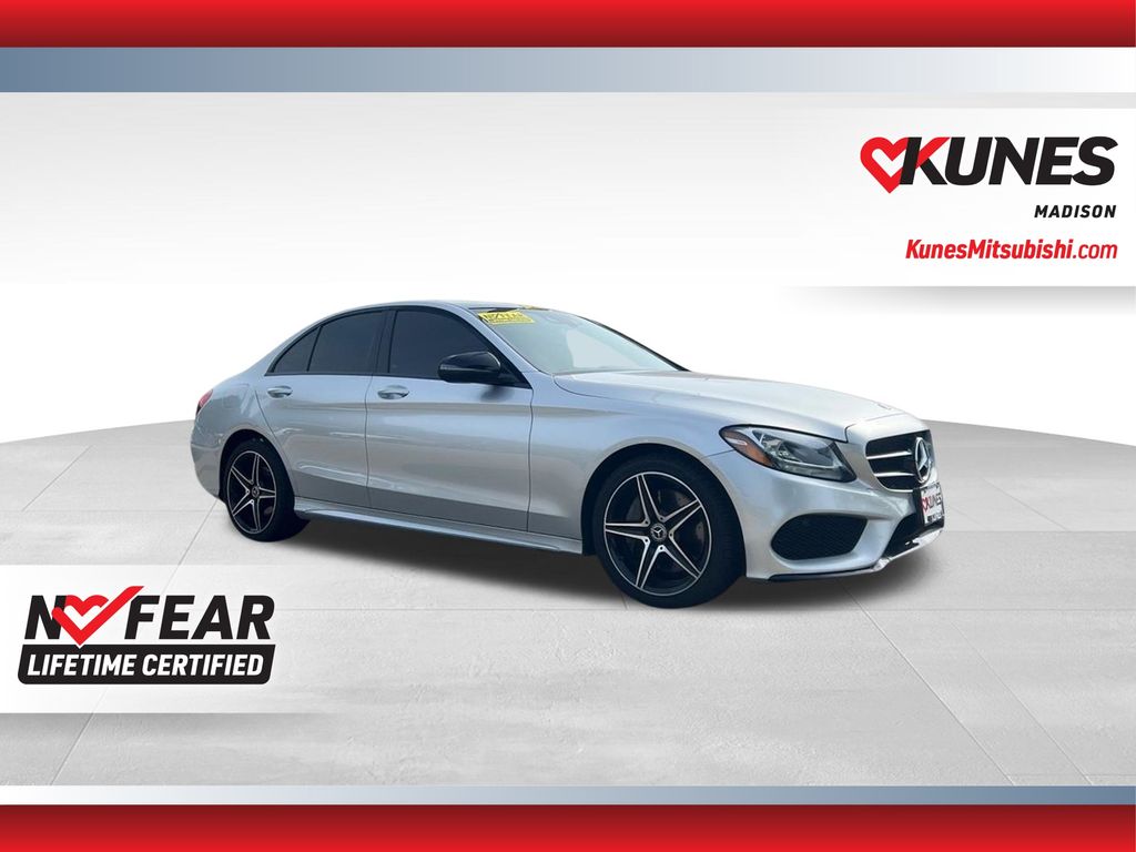 Silver 2018 Mercedes-Benz C-Class Sedan All-Wheel Drive 9-Speed Automatic