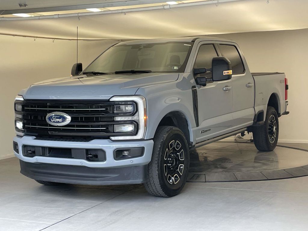 Gray Metallic 2025 Ford F-350 Super Duty Pickup Truck Four-Wheel Drive Automatic