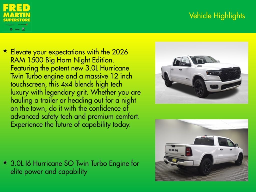 new 2026 Ram 1500 car, priced at $53,730