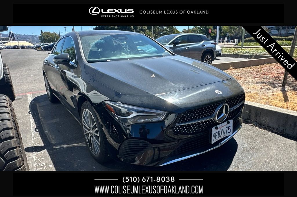 Night Black 2025 Mercedes-Benz CLA Coupe Front-Wheel Drive 8-Speed Dual Clutch