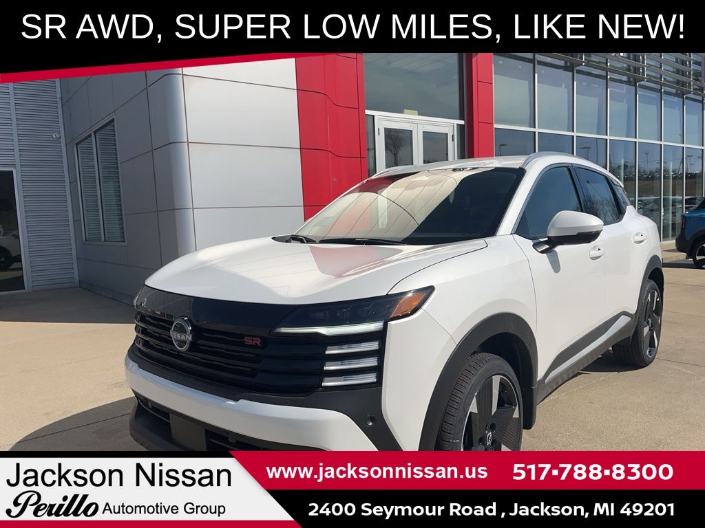 Aspen White Tricoat 2025 Nissan Kicks SUV / Crossover All-Wheel Drive Automatic