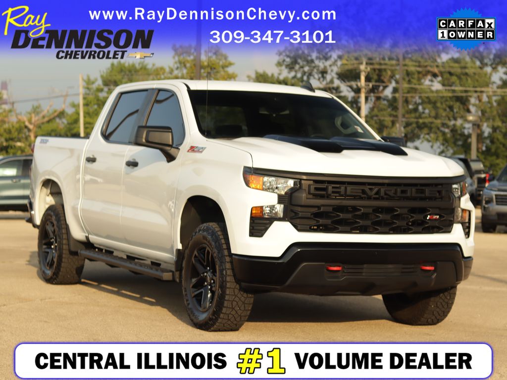 Summit White 2023 Chevrolet Silverado 1500 Pickup Truck Four-Wheel Drive Automatic