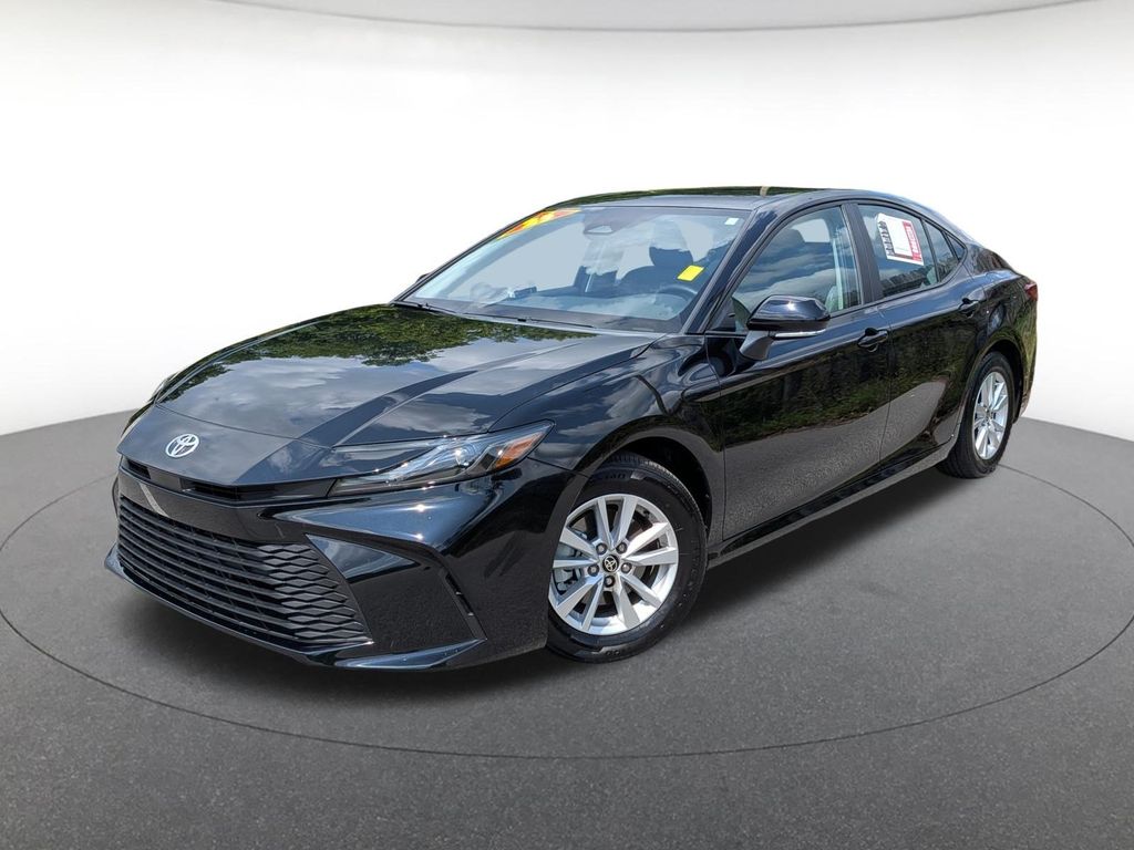 Midnight Black Metallic 2025 Toyota Camry Sedan Front-Wheel Drive Continuously Variable Transmission