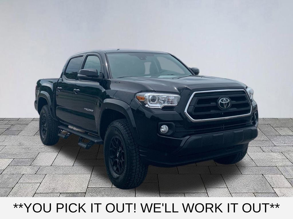 Midnight Black 2022 Toyota Tacoma Pickup Truck 4X2 6-Speed Automatic